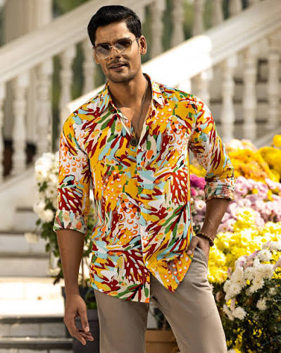 Sunset Bloom Floral Shirt